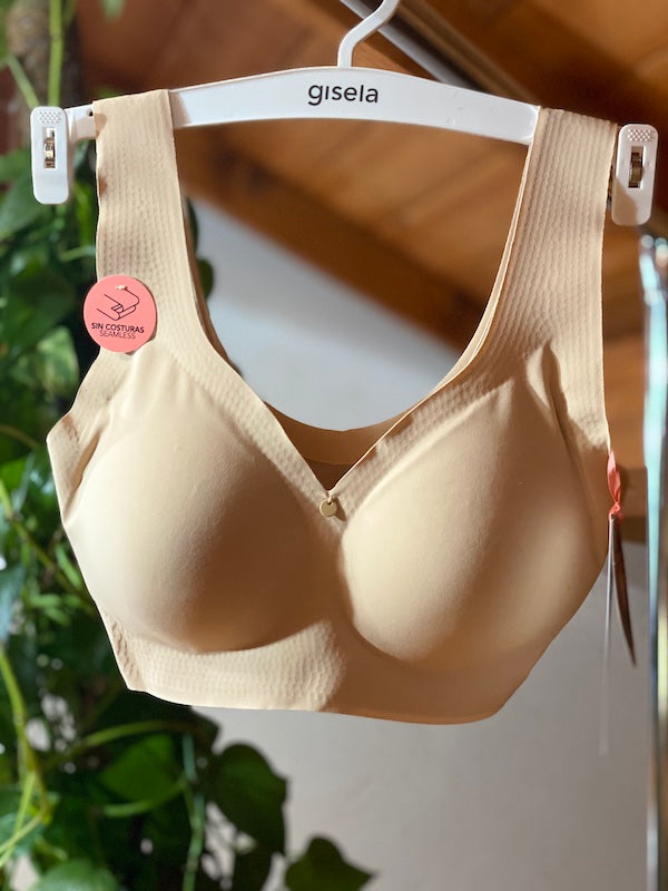  Reggiseno Top Gisela senza cuciture con imbottitura estraibile