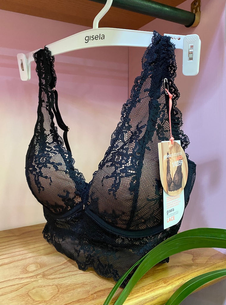 Reggiseno Bralette Gisela in pizzo coppa imbottita