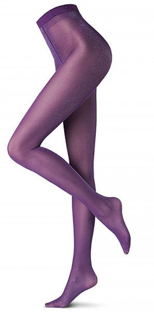 Collant Viola in Lamé 40 DEN Oroblù 