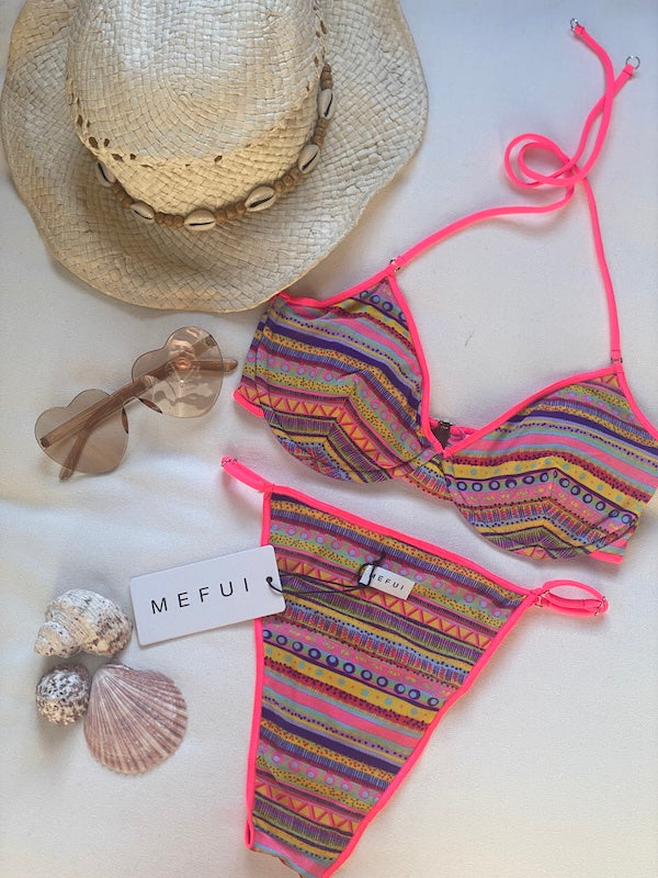 Bikini reggiseno e slip brasiliano fisso Seashell Me Fui