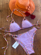 Bikini triangolo slip fisso Seashell Me Fui TAGLIA S 