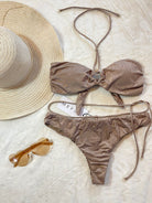 Bikini fascia e slip fisso Guarda Pampa Me Fui TAGLIA M