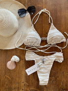 Bikini triangolo alto e slip fisso Twist Me Fui TAGLIA L