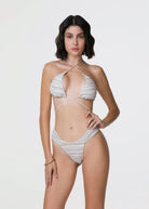 Bikini triangolo alto e slip fisso Twist Me Fui TAGLIA L