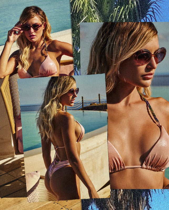 Bikini triangolo e slip rose Candy Colors 4giveness TAGLIA MIX