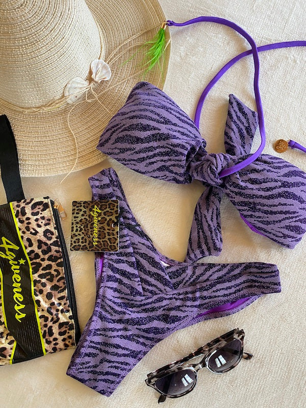 Bikini Fascia e Slip Luxor Catlike 4giveness Taglia S e Mix