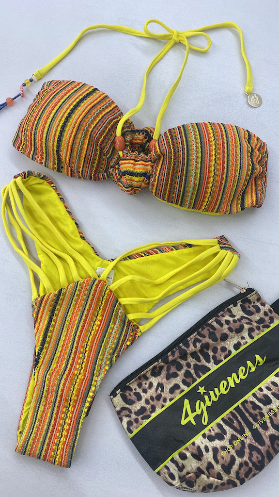 4GIVENESS Bikini Fascia e Slip Karo girl TAGLIA MIX