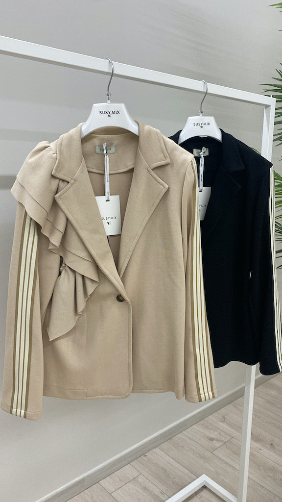 Blazer Susy Mix con Rouges e Banda Laterale 