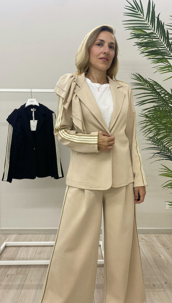 Blazer Susy Mix con Rouges e Banda Laterale 