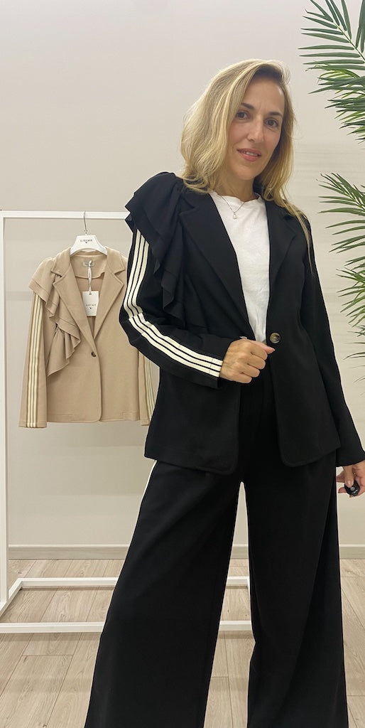 Blazer Susy Mix con Rouges e Banda Laterale 