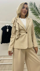 Blazer Susy Mix con Rouges e Banda Laterale 