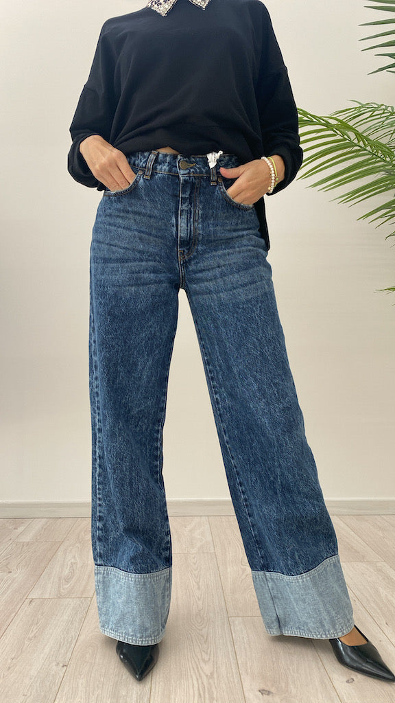 Jeans Gamba Larga Susy Mix