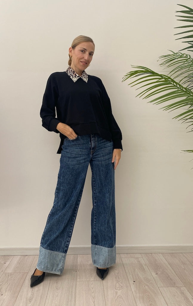 Jeans Gamba Larga Susy Mix
