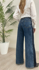 Jeans Palazzo Banda Laterale Susy Mix