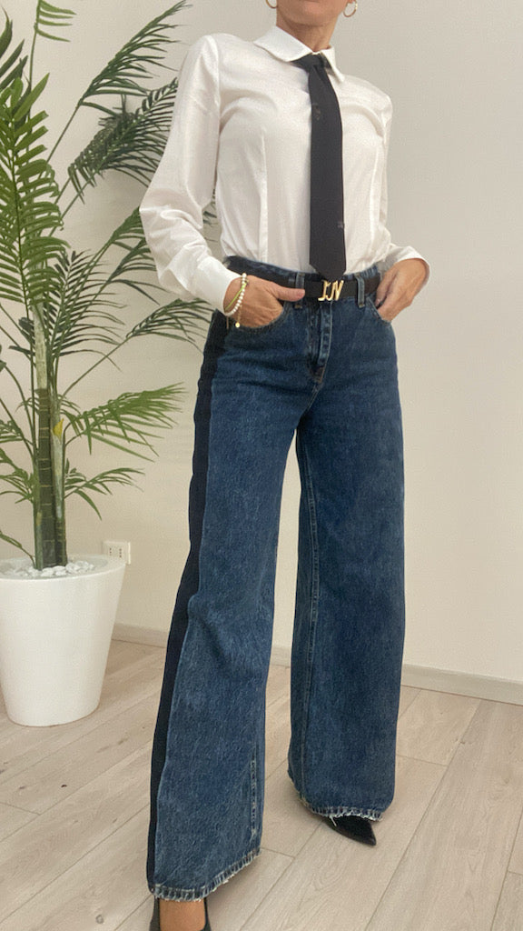 Jeans Palazzo Banda Laterale Susy Mix