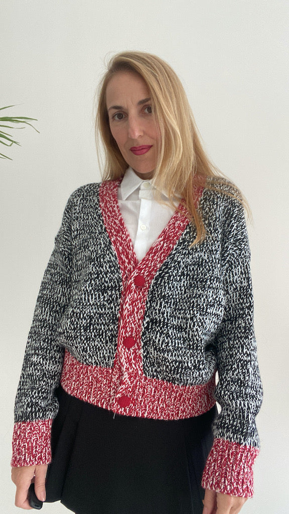 Cardigan Melange Bicolor Vicolo