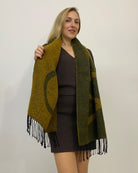 Sciarpa con Frange e Logo Vicolo