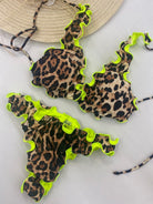 Bikini Donna F**K Triangolo alto con Slip Americano Fisso Fantasia 0522-X24