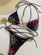 Bikini F**K Triangolo con Slip Regolabile Fantasia 0830X03