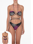 Bikini F**K Fascia con Slip Fisso Fantasia 0831X03
