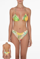 Bikini Donna F**K Triangolo con Slip Americano Fisso Fantasia 2108X15