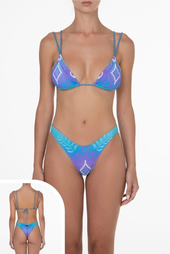 Bikini Donna F**K Triangolo con Slip Americano Fisso Fantasia 1020X56