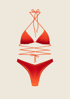 Bikini Donna F**K Triangolo con Slip Americano Fisso Degradè 1151X45
