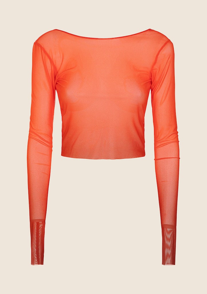 Crop Top Manica Lunga Donna F**K Degradè 1156X45