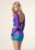 Crop Top Manica Lunga Donna F**K Degradè 1156X46
