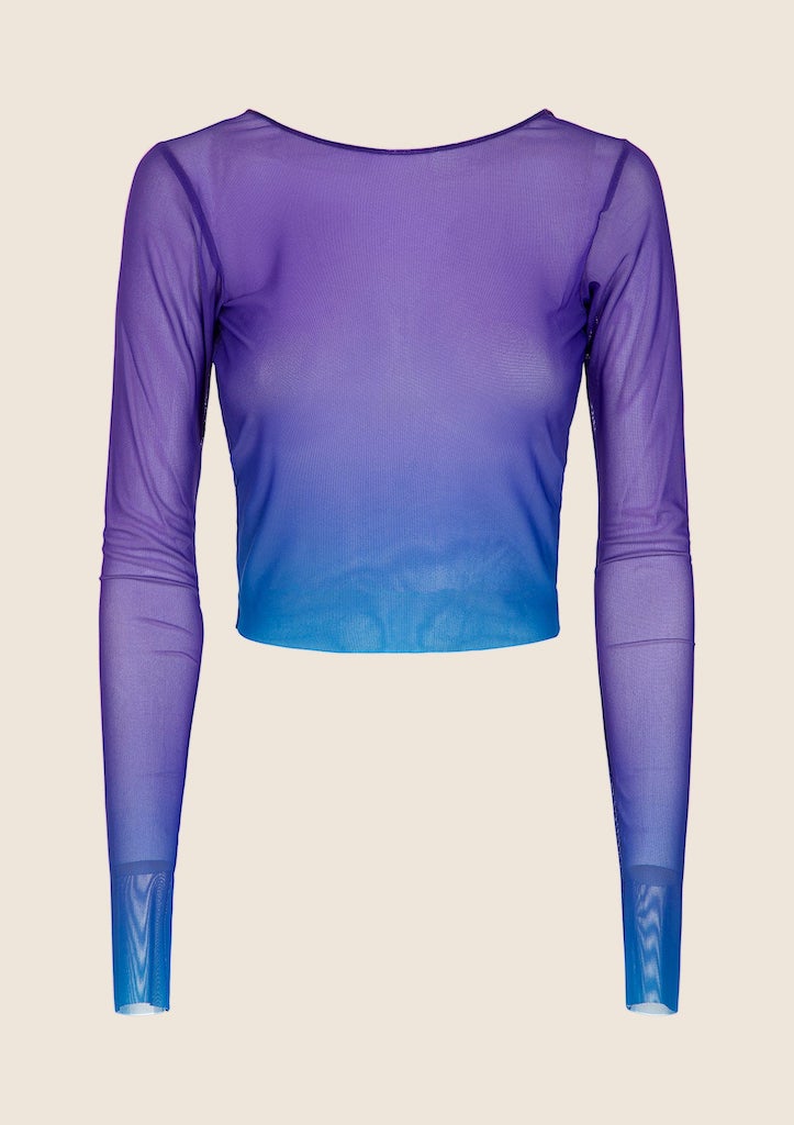 Crop Top Manica Lunga Donna F**K Degradè 1156X46