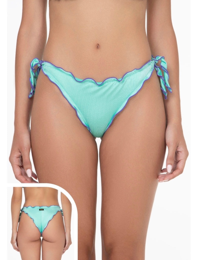 Slip Brasiliano con Nodi Frou Frou Donna F**K Acquamarina 1925AQ