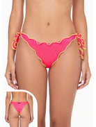 Slip Brasiliano con Nodi Frou Frou Donna F**K Fucsia Fluo 1925FF