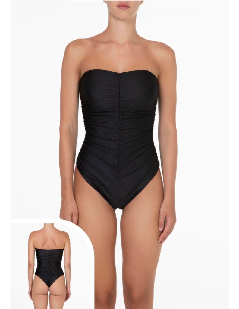 Monokini con Drappeggio Donna F**K Nero 1930BK