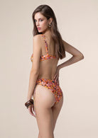 Bikini Donna Me Fui Reggiseno con Ferretto e Slip Americano Coprente Fantasia 0241X11