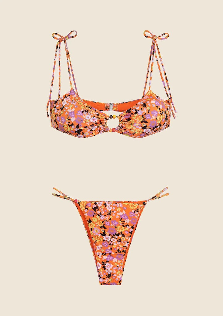 Bikini Donna Me Fui Top con Slip Regolabile Fantasia 0221X07