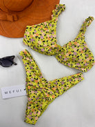 Bikini Donna Me Fui Top Con Slip Americano Fisso Fantasia 0231X09