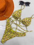 Bikini Donna Me Fui Triangolo con Slip Fisso Fantasia 0210X09