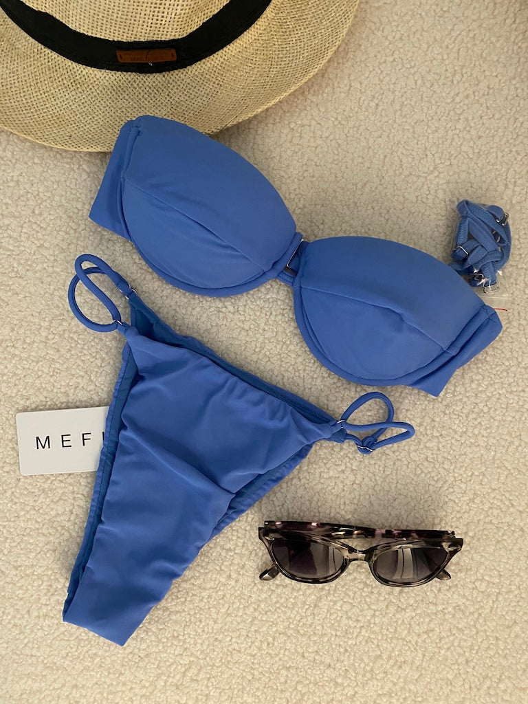 Bikini Donna Me Fui Reggiseno Con Ferretto e Slip Regolabile Sky Blue 0101_SB