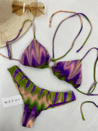 Bikini Donna Me Fui Triangolo con Slip Fisso Fantasia 0400X21