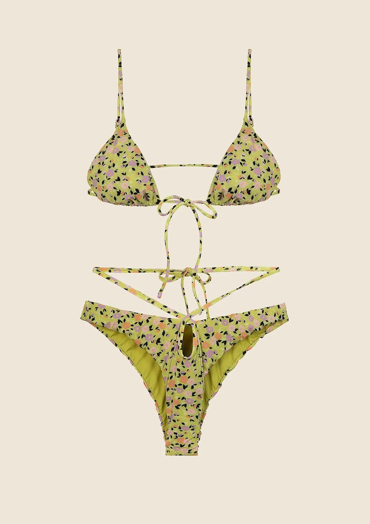 Bikini Donna Me Fui Triangolo con Slip Fisso Fantasia 0210X09