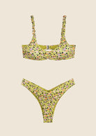 Bikini Donna Me Fui Top Con Slip Americano Fisso Fantasia 0231X09