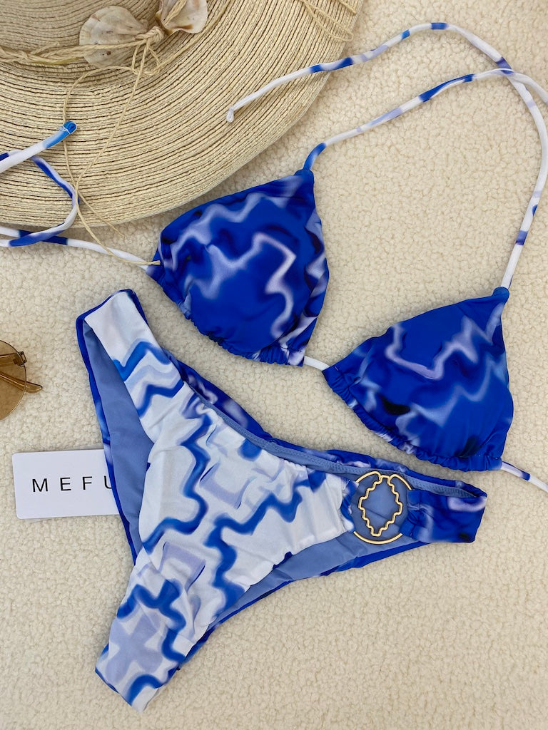 Bikini Donna Me Fui Triangolo Con Slip Fisso Fantasia 0001_X06