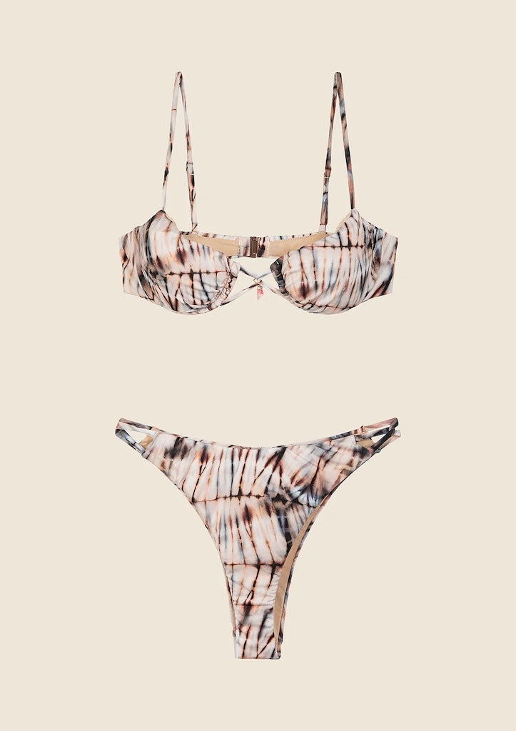 Bikini Donna Me Fui Reggiseno con Ferretto e Slip Regolabile Fantasia 0321X15