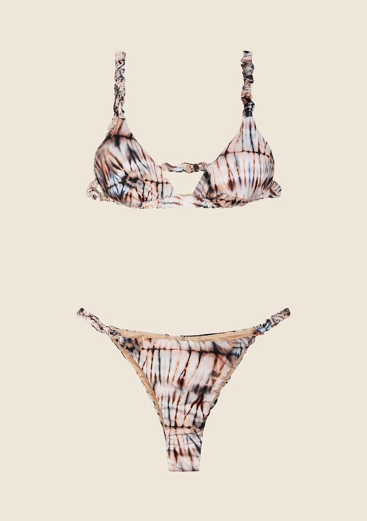 Bikini Donna Me Fui Triangolo Con Slip Fisso Fantasia 0330X15