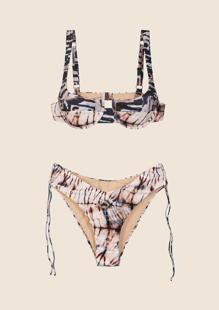 Bikini Donna Me Fui Reggiseno con Ferretto e Slip Americano Coprente Fantasia 0341X17