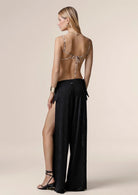 Panta Pareo Donna Nero Me Fui 0328BK
