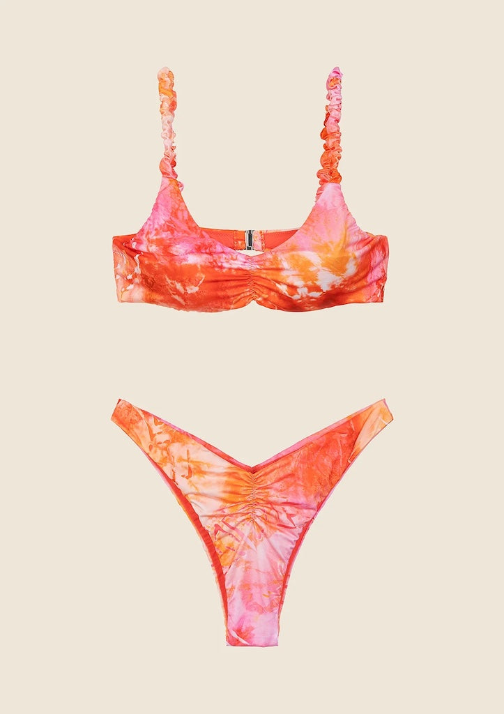 Bikini Donna Me Fui Top Con Slip Americano Fisso Fantasia 0741X32