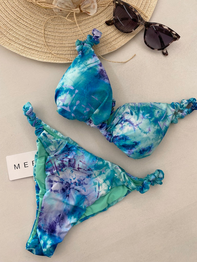 Bikini Donna Me Fui Triangolo Con Slip Fisso Fantasia 0740X31