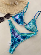 Bikini Donna Me Fui Triangolo con Slip Americano Fisso Fantasia 0700X31