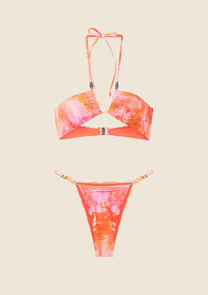 Bikini Donna Me Fui Fascia con Ferretto e slip Regolabile Fantasia 0721X32